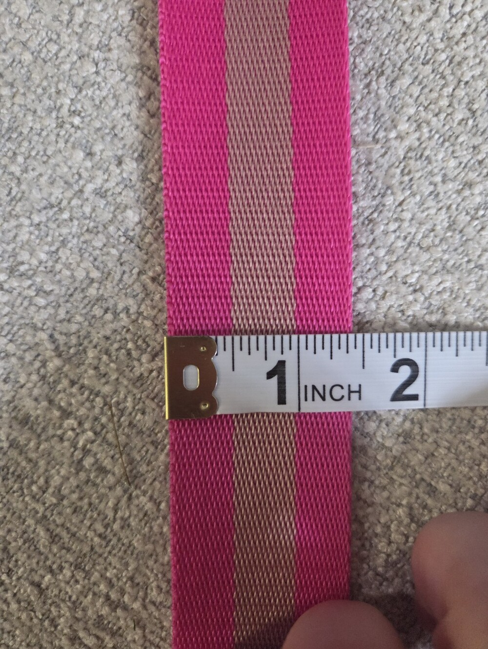 ​Unbranded Pair of Universal Crossbody Purse Straps Woven Aztec & Pink Stripe - Picture 7 of 7